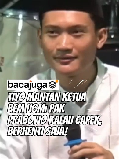 💥👊 Logika ketatanegaraan paling brutal abad ini! Tiyo (Mantan Ketua BEM UGM) langsung menguliti skandal keracunan puluhan ribu orang di program Makan Bergizi Gratis (MBG). Pesan Tiyo ke penguasa jelas dan masuk akal: Kalau programnya cacat, ya diperbaiki. Kalau nggak bisa diperbaiki, hentikan programnya. Lah, kalau programnya ngawur tapi menolak dihentikan? Ya orang yang berkuasa yang harus dihentikan! 🚨