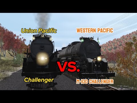A New Engine Debuts! The Western Pacific M-100 Faces The Union Pacific Challenger!
