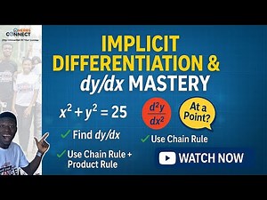 Implicit Differentiation & Second Derivatives | Master dy/dx the Smart Way!