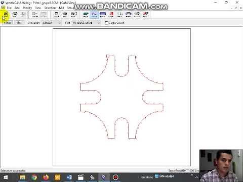 Uso Software spectraCAM Milling y CNCBase for eXpertMill Machining Center diseño pieza 1