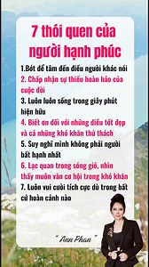 7 thói quen của người hạnh phúc #annphan #phattrienbanthan #hanhphuc #songtichcuc #baihoccuocsong #Songtichcucmoingay | Ann Phan