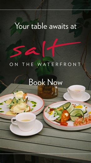 Every meal feels different when there’s a view like this. Slow mornings, long lunches, sunset dinners — Salt is where moments linger longer. Book your table and make it unforgettable. | Salt Restaurant on the Waterfront