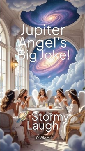 Moon Café Angels #5: Jupiter's Giant Gas Pun! Hilarious Space Giggle #JupiterJoke #JupiterLaugh