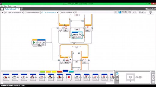 乐高EV3程序块通过蓝牙远程遥控另外一个程序块