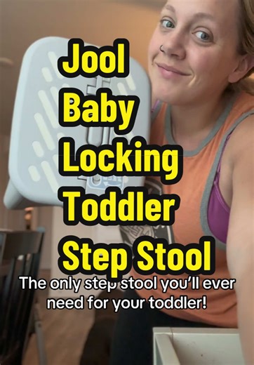 Designed for little feet – the Jool Baby Step Stool helps toddlers reach whatever they need and you don’t have to worry about the stool collapsing! #joolbaby #momtok