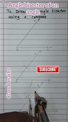 Angle bisector of an Angle #Class 6 Maths Chapter 2