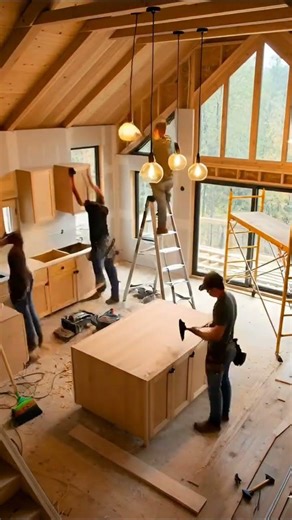 From Framing to Finished: Dream Modern Cabin Build Time-lapse 🏠✨