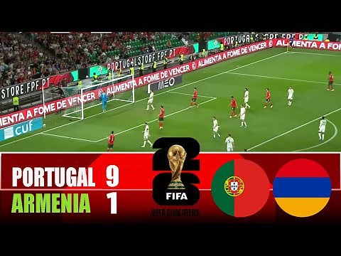 PORTUGAL vs ARMENIA 9-1 | 2025 FIFA World Cup Qualifiers | Match Highlights
