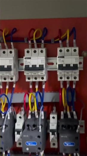 electrical panel board #mccb connect #mcb connect #change over connection #trending #shortvideo
