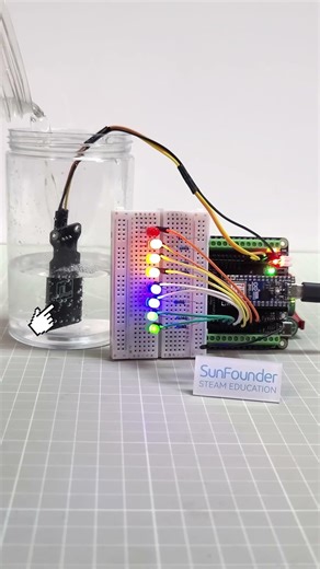 How Bright is Your Tank? LED Water Level Sensor Project! #arduino