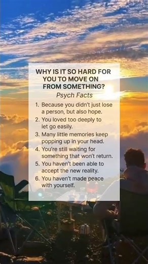 why is it so hard for you to move on ? #psycholgyfacts