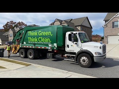 Waste Management: CNG Freightliner M2 Mcneilus Rear Load Garbage Truck