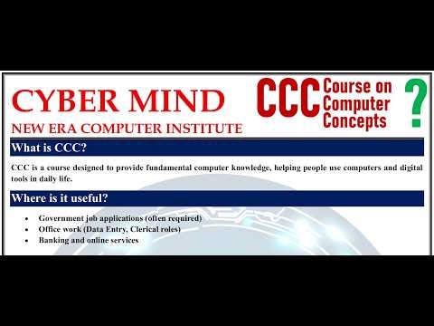 CCC Complete Guide 2026 | Fees, Exam, Syllabus & Benefits | Cyber Mind New Era