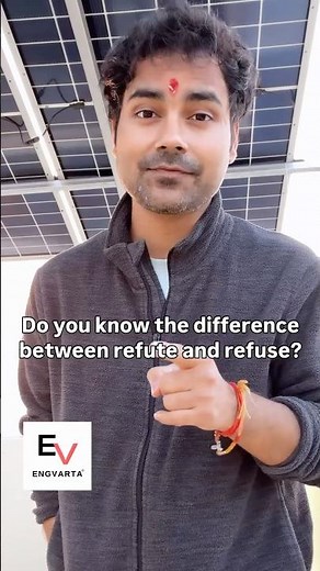 Refuse vs Refute: Quick English Fix for Fluency #doyouknow