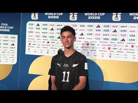 New Zealand winger Elijah Just talks about scoring two goals against Iran in their World Cup opener