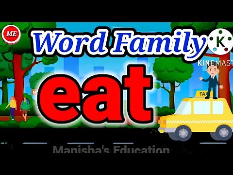 Word Family-eat | eat-word Family | Phonics Word Families | Word Bank | (‪@ManishasEducation‬ )