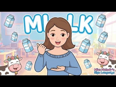 How to Sign "MILK" for Babies!👶 | Gentle Baby Sign Language Lesson | Tiny Hands Sign & Sing