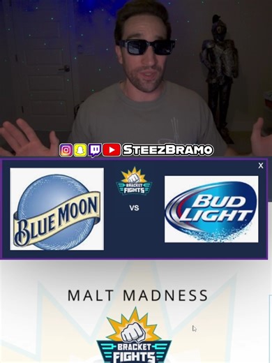 MALT MADNESS: Blue Moon v Bud Light #beer #drunk #fypシ゚ #alcohol #viral #streamer #drinks