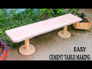 Cement bench easy making | DIY CEMENT BENCH | सीमेंट के बैंच कैसे बनायें