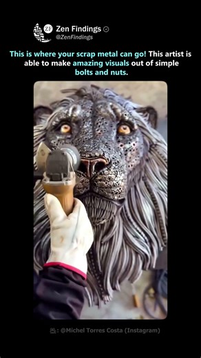 This Artist Is Able to turn Metal Scrap into Beautiful Pieces! #art