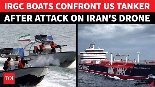 Iran-US 'war': IRGC gunboats hunt US oil tanker in Hormuz, 'clash' with warship | Drone 'revenge'