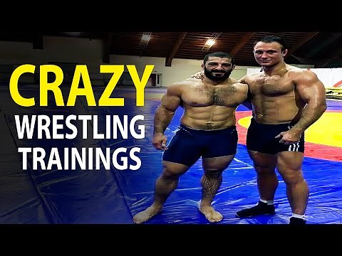 Crazy Wrestling Trainings of Powerful Wrestlers
