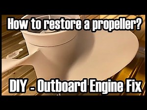 How to restore a boat propeller - sandblasting, acid alkaline etching and powder coating