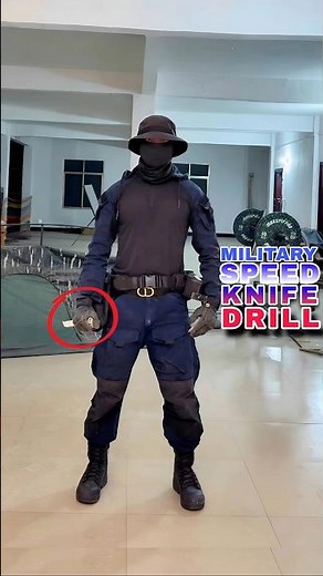 FASTEST Military Knife Drill 🔥 Triangle Combat Slash Technique #selfdefense