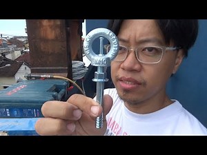 Cara Memasang Climbing Hanger gantungan memanjat Angkur eye nut bolt dyna hit dynabolt pukul ketok