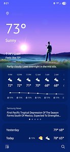 One UI 8: Redesigned Weather Experience