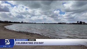 Celebrating 313 day in Detroit
