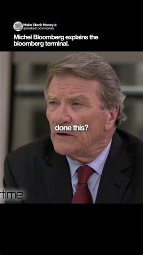 Michael Bloomberg explains bloomberg terminal!