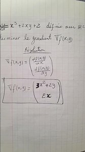 Comment déterminer le gradient d'une fonction #math