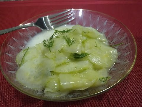 Traditional German Cucumber Salad