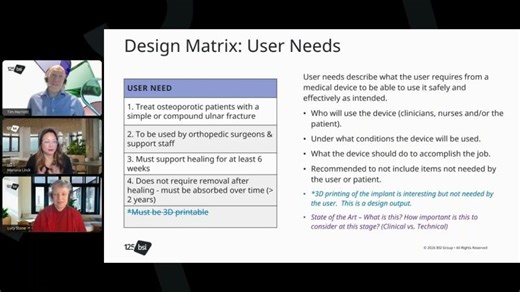 BSI Medical Devices | Demystifying Design Controls and Clinical Planning | Anne Bisch
