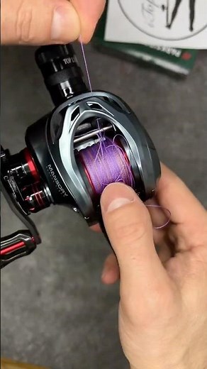 Here’s the right way to spool braided line on a baitcaster 👌 #fishing #bassfishing #fishingvideo