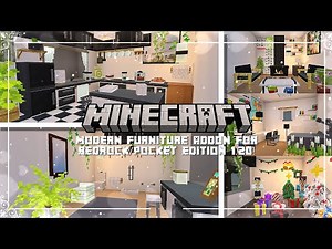 Modern Furniture Addon 600+ items | Minecraft PE/Bedrock 1.20! 🛵 (no broken models)