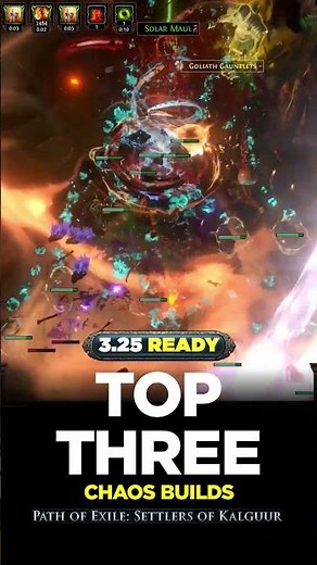 [POE 3.25] TOP 3 CHAOS POE BUILDS - POE BUILDS #shorts #pathofexile #poebuilds #poe