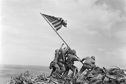 Iconic American flags on display together marking anniversary of Iwo Jima - WTOP News