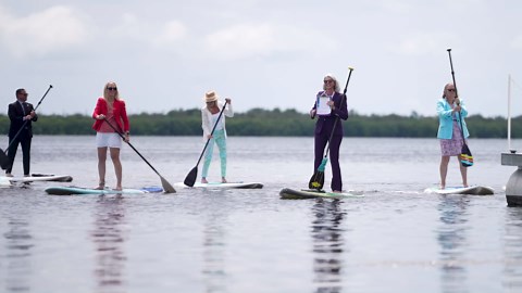 Making a Splash: Florida Keys Leaders Trade Boardrooms for Paddleboards to Support the Local Tourism Economy (Video)
