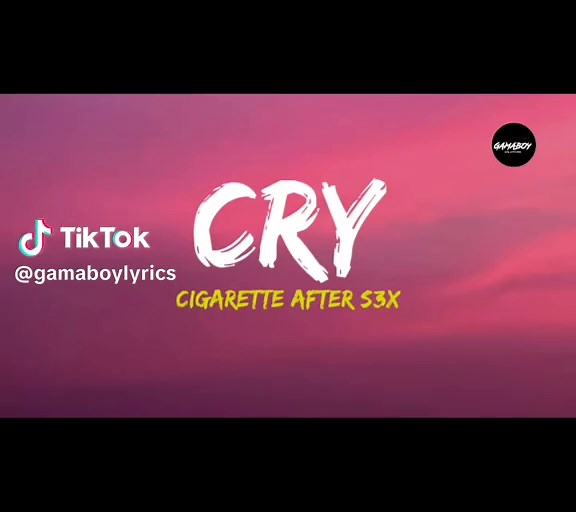 Cas - Cry (Lyrics) Cover #cry #cas #gamaboylyrics