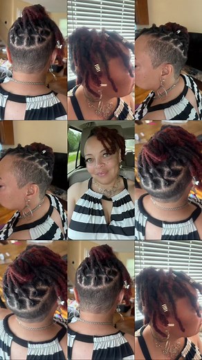 Stylish Locs with Shaved Sides for Women