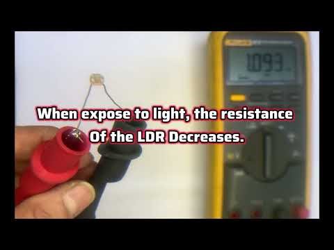 How To Test LDR Sensor(Light Dependent Resistor) or Photoresistor With Digital Multimeter