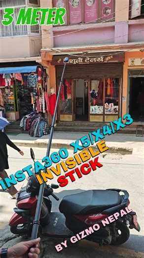 Experience Seamless Shots with 3m Invisible Insta360 Stick