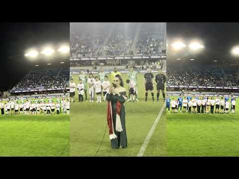 Gabi Nodal (La Venus De Oro) Canta El Himno Nacional De Mexico