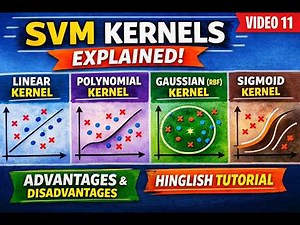 Support Vector Machine (SVM) Kernels Explained for Beginners | Polynomial, RBF & Sigmoid | Video 11
