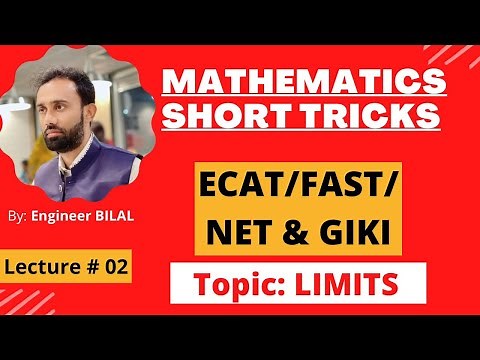 12 Math Short Tricks for ECAT/ NET/ FAST/ GIKI ǀǀ Hopital Rule limits shortcut ǀǀ Math Short Tricks