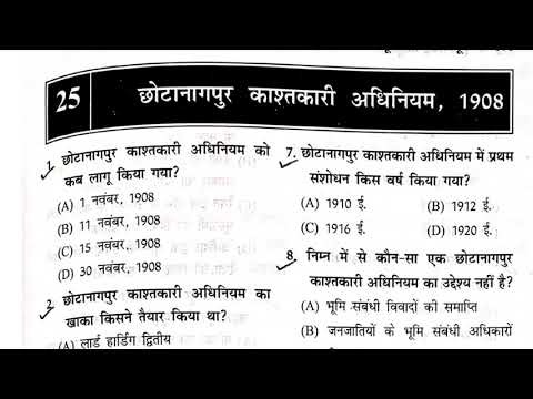 CNT ACT 1908 practice mcq