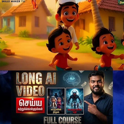 Free ai video generator tamil | how to create ai video free | ai video editing tamil|skills maker tv