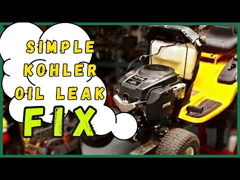 Simple Cub Cadet Kohler Courage Oil Leak Fix - Detailed Guide!